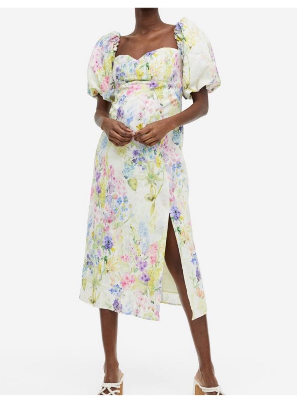 H&M floral maternity dress Size XL